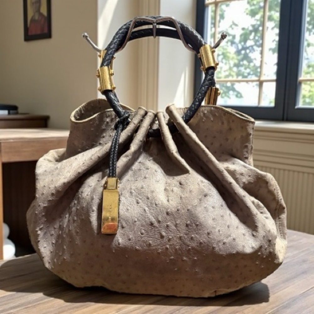 Michael Kors Collection Ostrich  Hobo